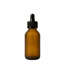 Frasco vidro âmbar fosco R24 conta-gotas 100 ml
