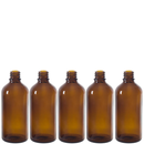 Frasco vidro âmbar R18 sem tampa 100 ml