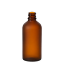Frasco vidro âmbar fosco R18 sem tampa 100 ml