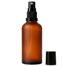 Frasco em vidro âmbar fosco com válvula spray R18 - 100 ml (unidade ou kit)