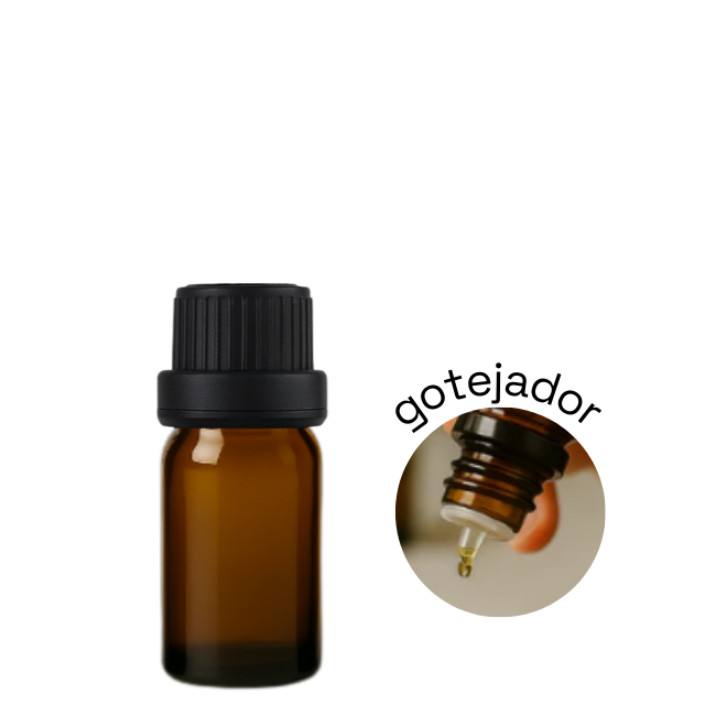 Frasco em vidro âmbar gotejador R18 - 10 ml (unidade ou kit)