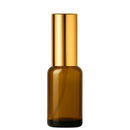 Frasco em vidro âmbar com válvula spray dourada R18 - 20 ml (unidade ou kit)