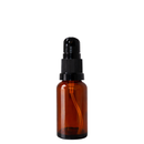 Frasco em vidro âmbar com válvula dosadora R18 - 20 ml — ideal para aromaterapia, óleos terapêuticos e cosmética
