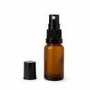 Frasco em vidro âmbar com válvula spray R18 - 20 ml — ideal para perfumaria, perfume de ambientes e amostras