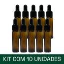 Frascos em vidro âmbar com conta-gotas 10 ml (unidade ou kit)