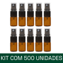 Frasco em vidro âmbar MINI 2 ml spray (kit)