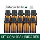Frasco em vidro âmbar com batoque BOLHA R18 - 10 ml (unidade ou kit)