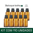 Frasco em vidro âmbar com batoque BOLHA R18 - 30 ml (unidade ou kit)