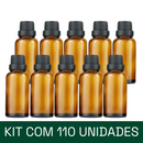 Frasco em vidro âmbar gotejador R18 - 30 ml (unidade ou kit)