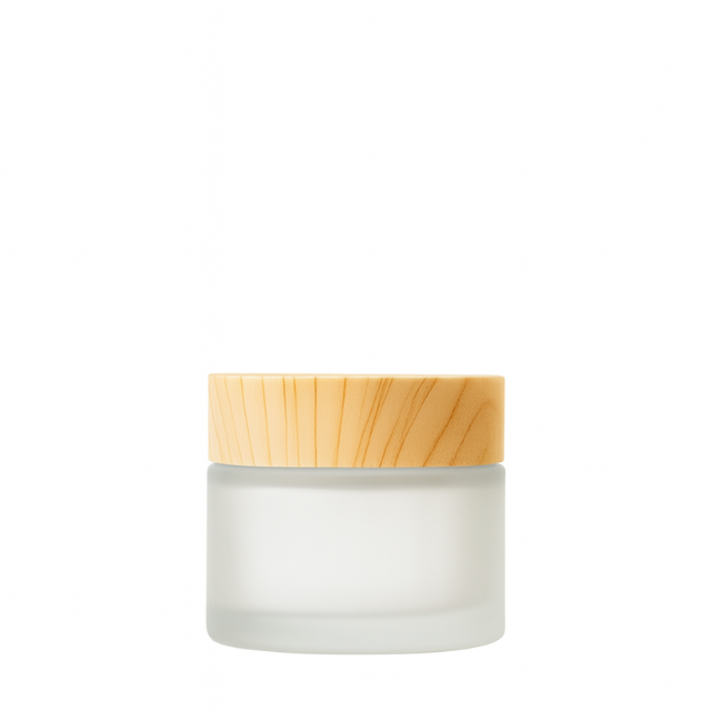 Frasco de vidro com tampa textura bambu para cosmético - 30 gramas (kit ou unidade)
