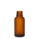 Frasco vidro âmbar fosco R18 sem tampa 30 ml