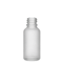 Frasco vidro transparente fosco R18 sem tampa 30 ml