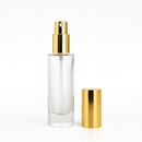 Frasco Luxo transparente com válvula spray dourada - 30 ml (unidade ou kit)