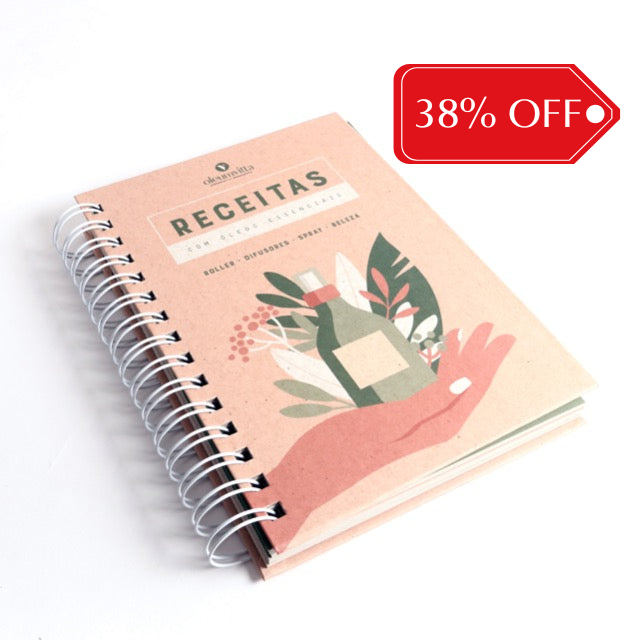 BRINDE - Caderno para Receitas - Óleos Essenciais