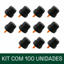 Tampa preta com lacre + gotejador R18 - euro - cor: Laranja em detalhe