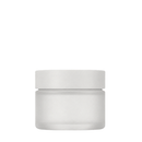Pote vidro transparente fosco cosmético 50 g