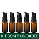 Frasco em vidro âmbar com válvula dosadora R18 - 10 ml (unidade ou kit)