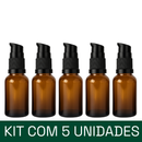 Frasco em vidro âmbar com válvula dosadora R18 - 20 ml (unidade ou kit)