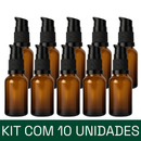 Frasco em vidro âmbar com válvula dosadora R18 - 20 ml (unidade ou kit)
