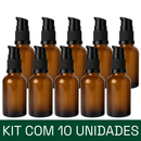 Frasco em vidro âmbar com válvula dosadora - 30 ml (unidade ou kit)