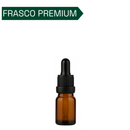 Frasco âmbar com conta-gotas PREMIUM - 5 ml (unitário ou kit) - Preto ou Branco