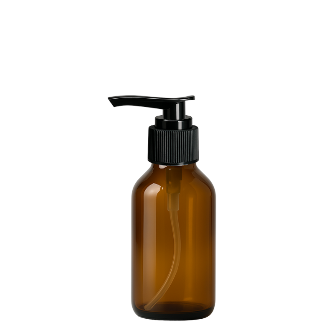 Frasco em vidro ambar com válvula PUMP - 60 ml (kit ou unidade)