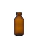 Frasco vidro âmbar fosco R24 sem tampa 60 ml