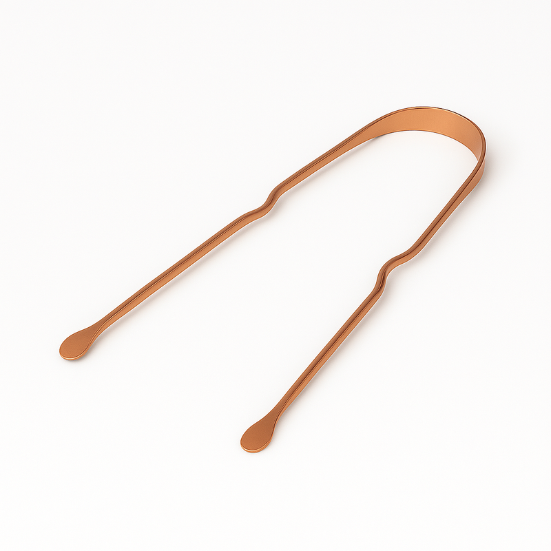 Raspador de lingua 100% cobre - Ayurveda