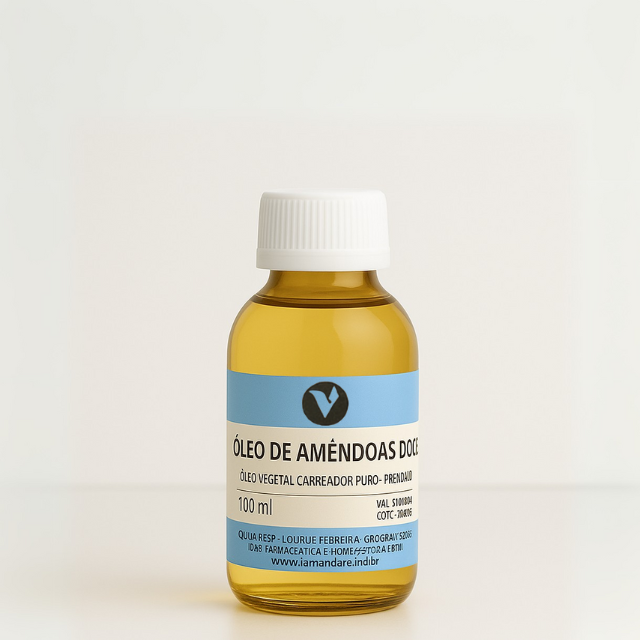 Óleo vegetal 100% puro - Amêndoas - desodorizado - 100 ml (kit ou unidade)