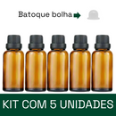Frasco em vidro âmbar com batoque BOLHA R18 - 30 ml (unidade ou kit)