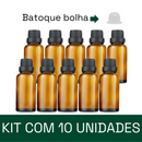 Frasco em vidro âmbar com batoque BOLHA R18 - 30 ml (unidade ou kit)