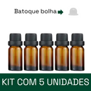 Frasco em vidro âmbar com batoque BOLHA R18 - 10 ml (unidade ou kit)