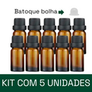 Frasco em vidro âmbar com batoque BOLHA R18 - 15 ml (unidade ou kit)