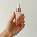 Frasco rosa com conta-gotas branco - 30 ml (kit ou unidade)