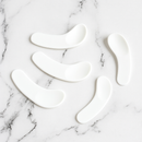 Espátula plástica pequena para creme - cor: branca