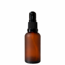 Frasco em vidro âmbar fosco com válvula dosadora - 30 ml — ideal para aromaterapia, óleos terapêuticos e cosmética