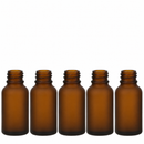 Frasco vidro âmbar fosco R18 sem tampa 30 ml