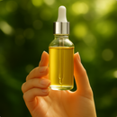 Frasco transparente com conta-gotas prateado e bulbo branco R18 - 30 ml (unitário ou kit)