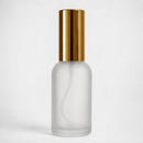 Frasco vidro transparente fosco R18 spray luxo dourada 30 ml