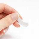 Espátula plástica pequena para creme - cor: branca