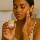 Frasco de vidro com tampa textura bambu para cosmético - 30 gramas (kit ou unidade)