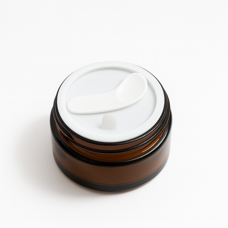 Espátula plástica pequena para creme - cor: branca