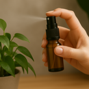 Frasco em vidro âmbar com válvula spray R18 - 10 ml (unidade ou kit)