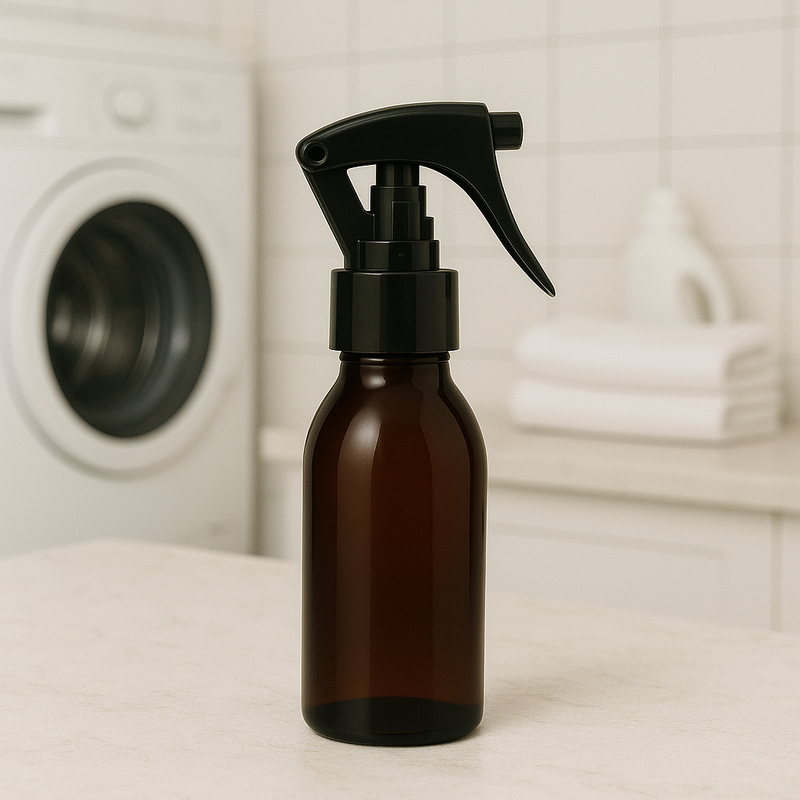 Frasco em PET âmbar com válvula Spray mini gatilho - 60 ml (kit ou unidade)