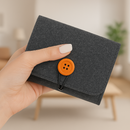 Carteira de feltro para 6 frascos roll-on