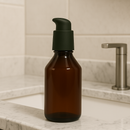 Frasco PET âmbar com válvula pump PREMIUM R24 - 100 ml (kit ou unidade)