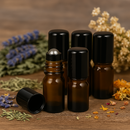 Frasco de vidro âmbar 5 ml - rollon PREMIUM (unidade ou kit)