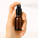 Frasco em vidro âmbar com válvula spray preta R18 - 10 ml (unidade ou kit)