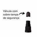 Frasco em vidro fosco âmbar com válvula dosadora R18 - 100 ml — embalagem profissional para aromaterapia