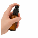 Frasco em vidro âmbar fosco com válvula dosadora - 30 ml para óleos essenciais, sinergias e fórmulas cosméticas